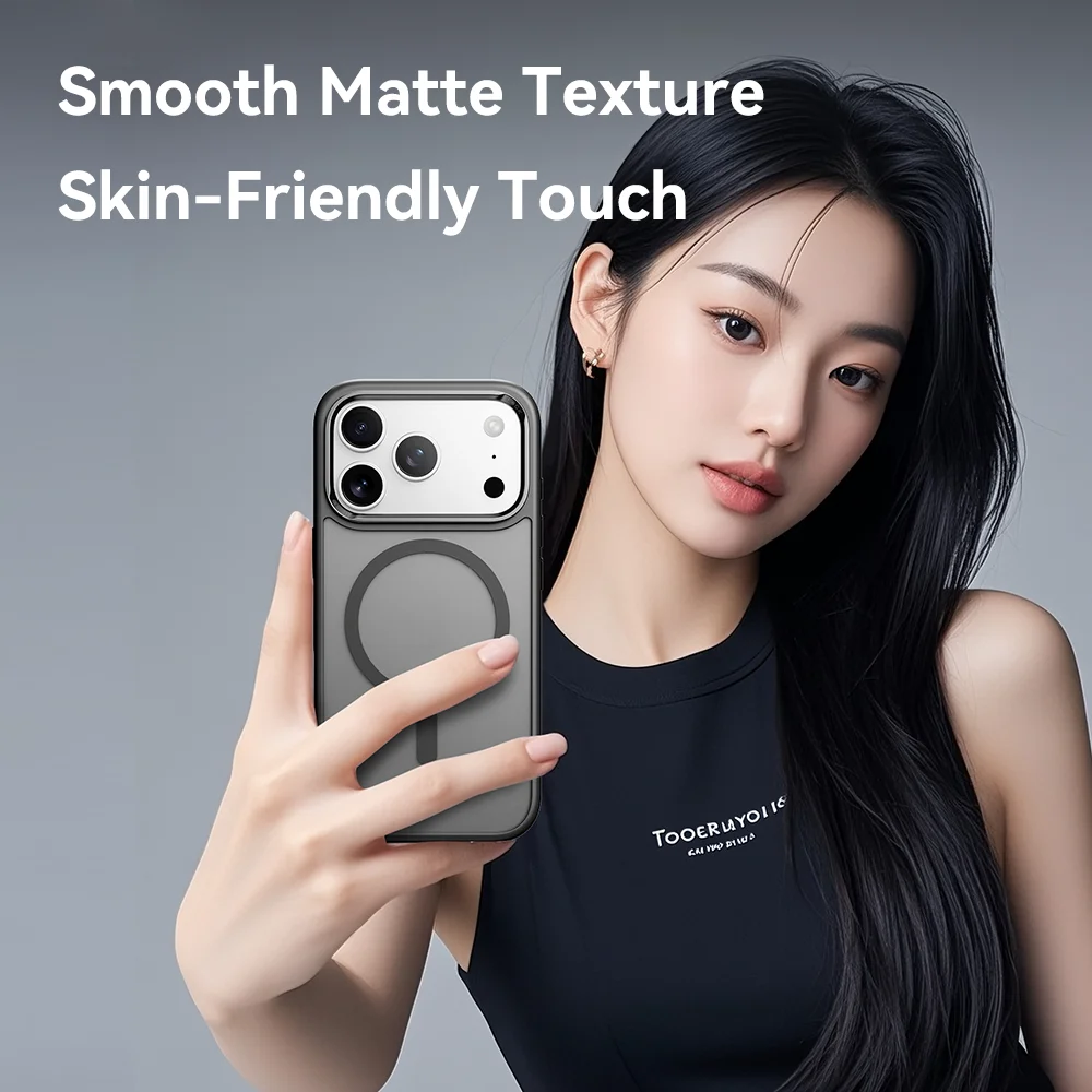 Translucent Matte MagSafe Case with Airbag Corners for iPhone 17 Series