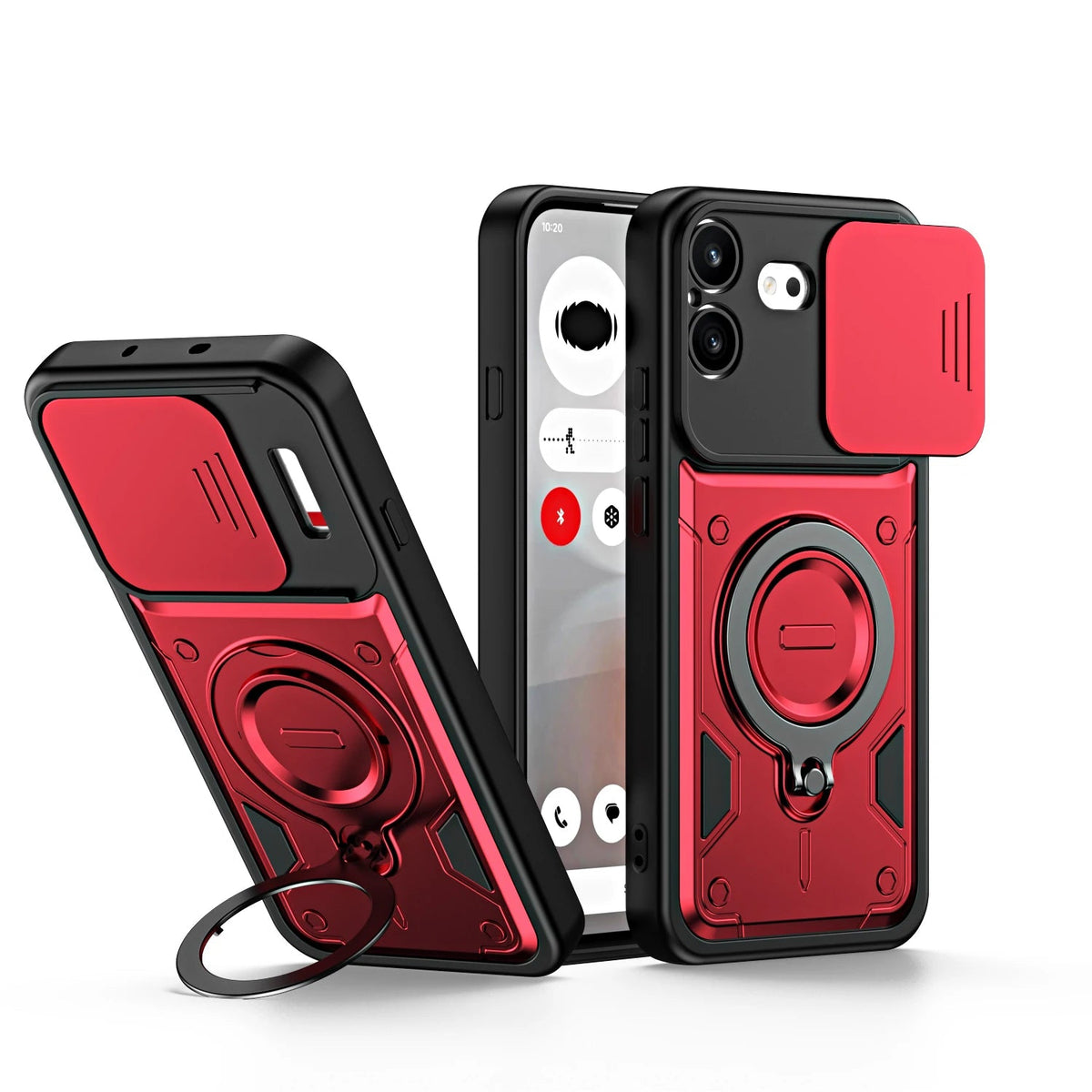 Rugged Shockproof Case with Sliding Camera Lens Cover for Nothing Phone (4b)