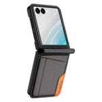 Leather Flip Case with Clear Display Window for Samsung Galaxy Z Flip 8