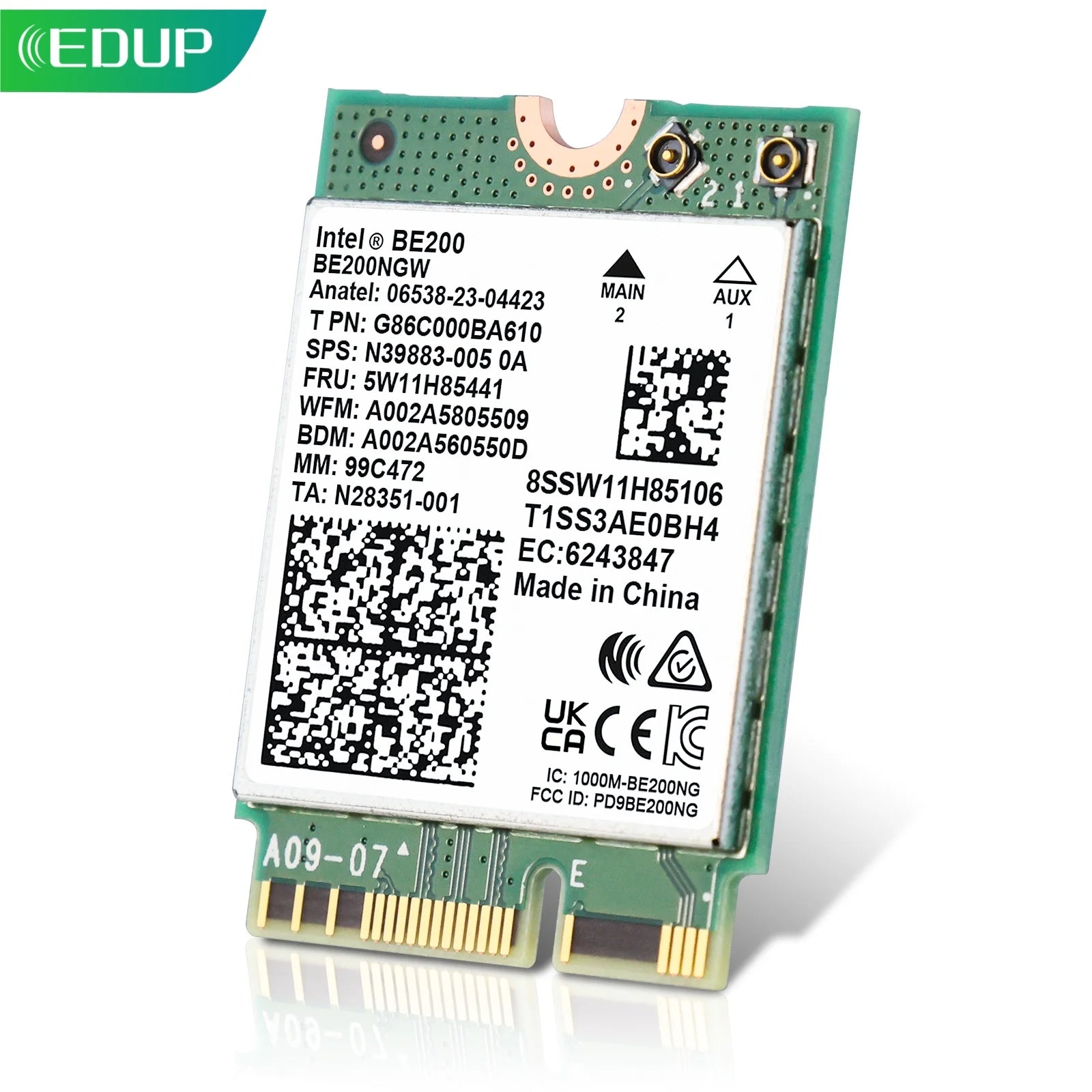 EDUP BE200 Wi-Fi 7 and Bluetooth 5.4 M.2 Wireless Adapter