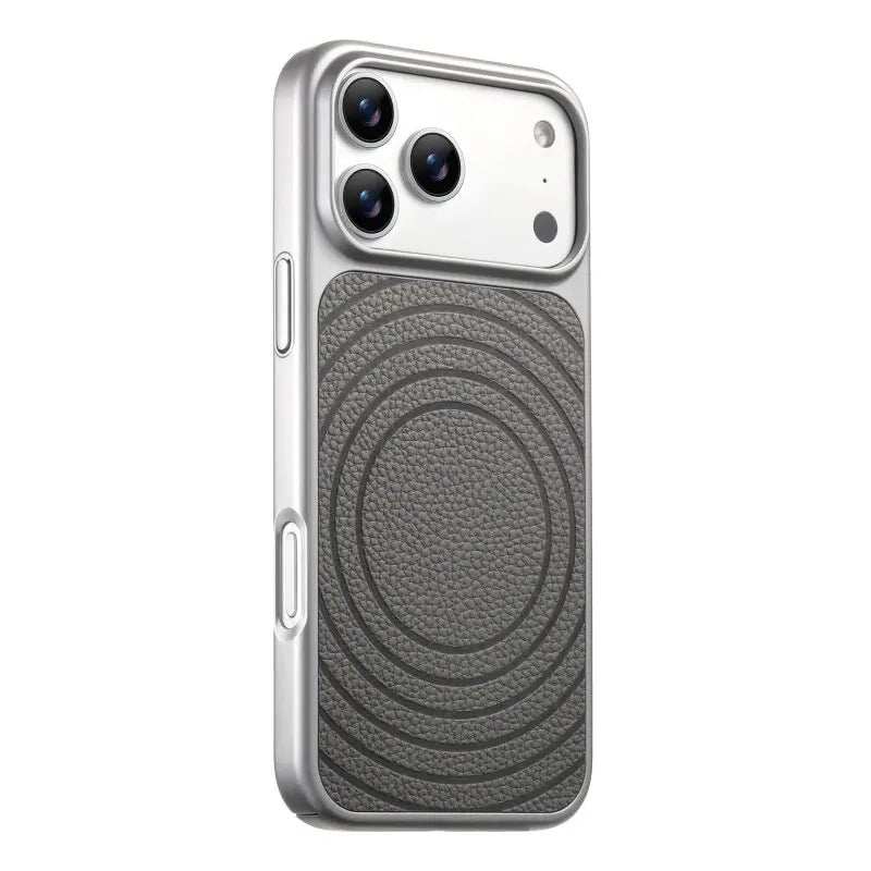 Luxury Wave Pattern MagSafe Leather Case for iPhone 17 Series