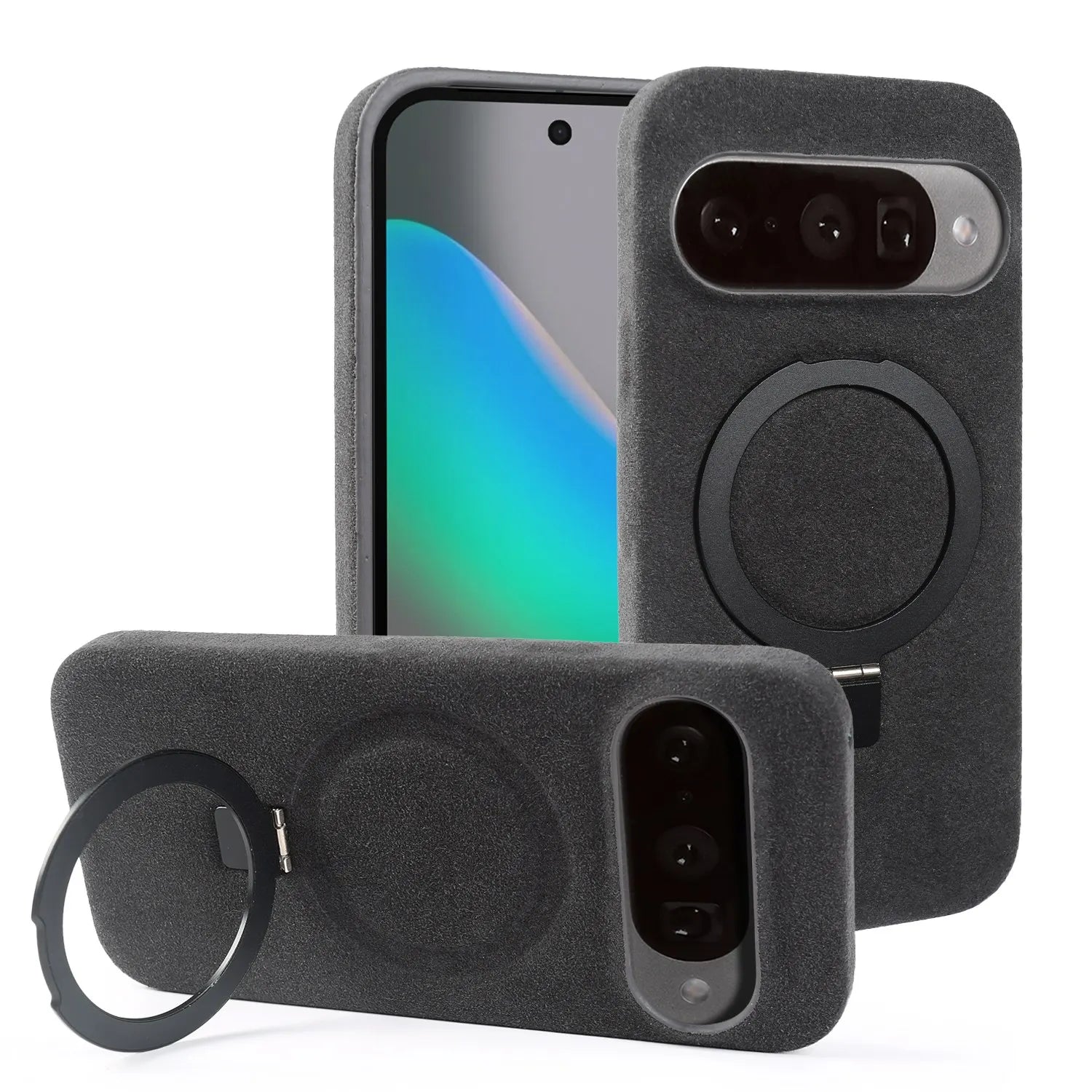 Google Pixel 10 Series Alcantara Magnetic Case with Foldable Stand