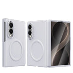 Luxury Magnetic Vegan Leather Case with Screen Protector for Samsung Galaxy Z Fold 8