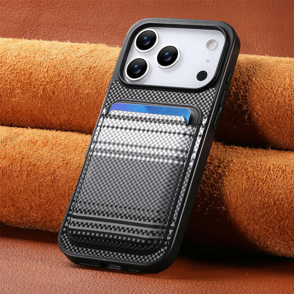 iPhone 17 Series MagSafe Gradual Color Case with Detachable Card Holder