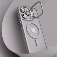 Transparent Minimalist MagSafe Charging Protective Case with Invisible Stand for iPhone 15 Series