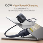 Baseus 100W Retractable USB-C PD Fast Charging Cable with Apple Watch Charger