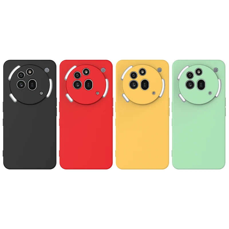 Nothing Phone 3a Pro Soft Premium Liquid Silicone Case with Flocking Interior & Strap Lanyard