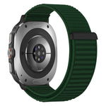 Elastic Nylon Velcro Watch Strap with Breathable Woven Design for Samsung Galaxy Watch 9