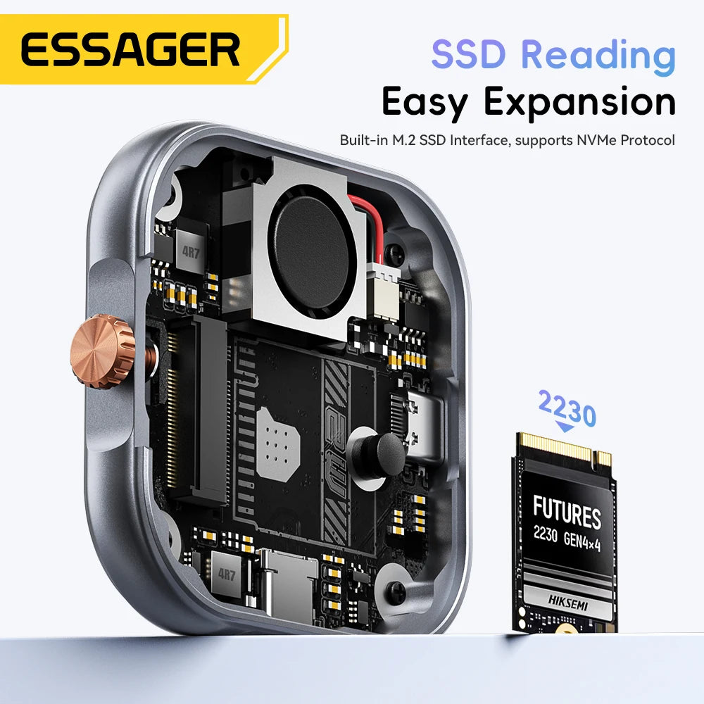Essager Magnetic M.2 2230 NVMe SSD Enclosure