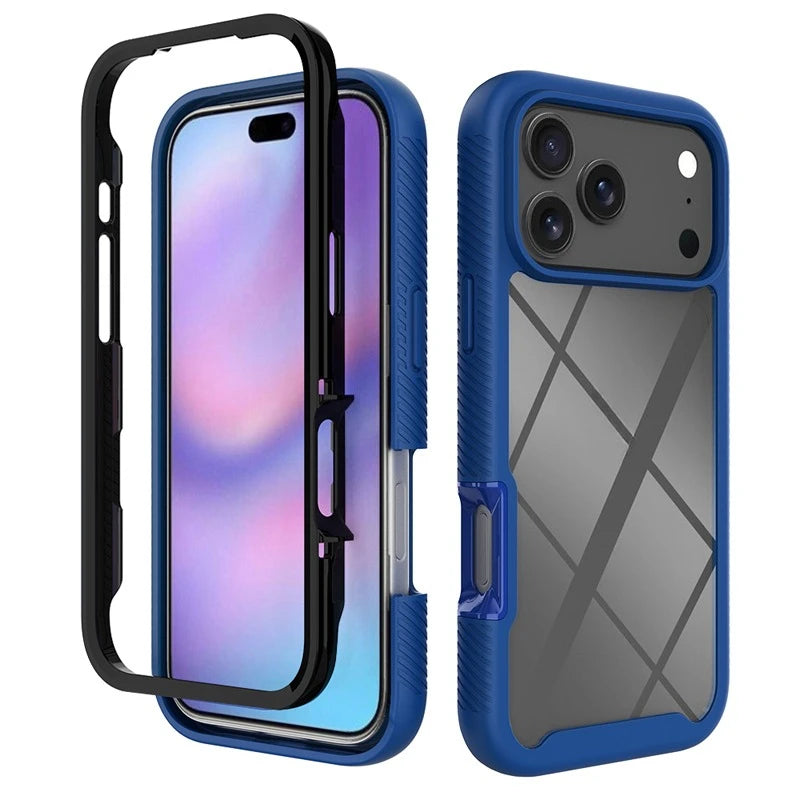 Crystal Clear Dual-Layer Shockproof Case for iPhone 18 Series