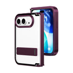 Aluminum Alloy Kickstand Case with Full Hinge Protection for iPhone Duo