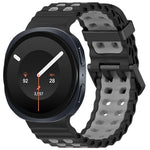 Perforated Silicone Watch Strap with Adjustable Fit for Samsung Galaxy Watch 9