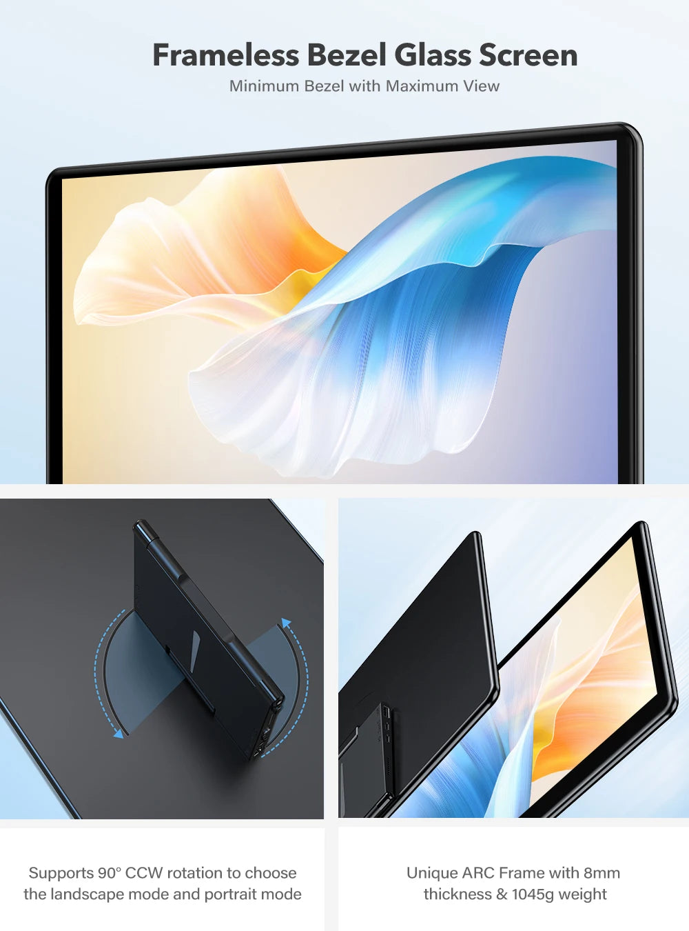 UPERFECT 15.6" 1080P FHD Portable Touchscreen Monitor