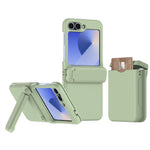 Shockproof Hard Shell Case with Magnetic Hinge Protection & Card Slot for Samsung Galaxy Z Flip 5