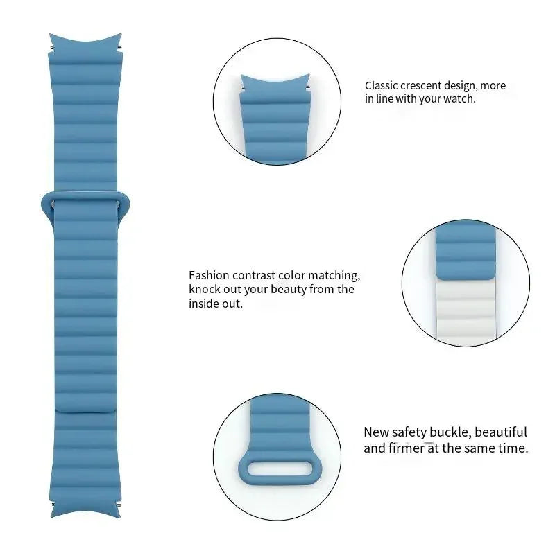 Silicone Magnetic Loop Band for Samsung Galaxy Watch 7