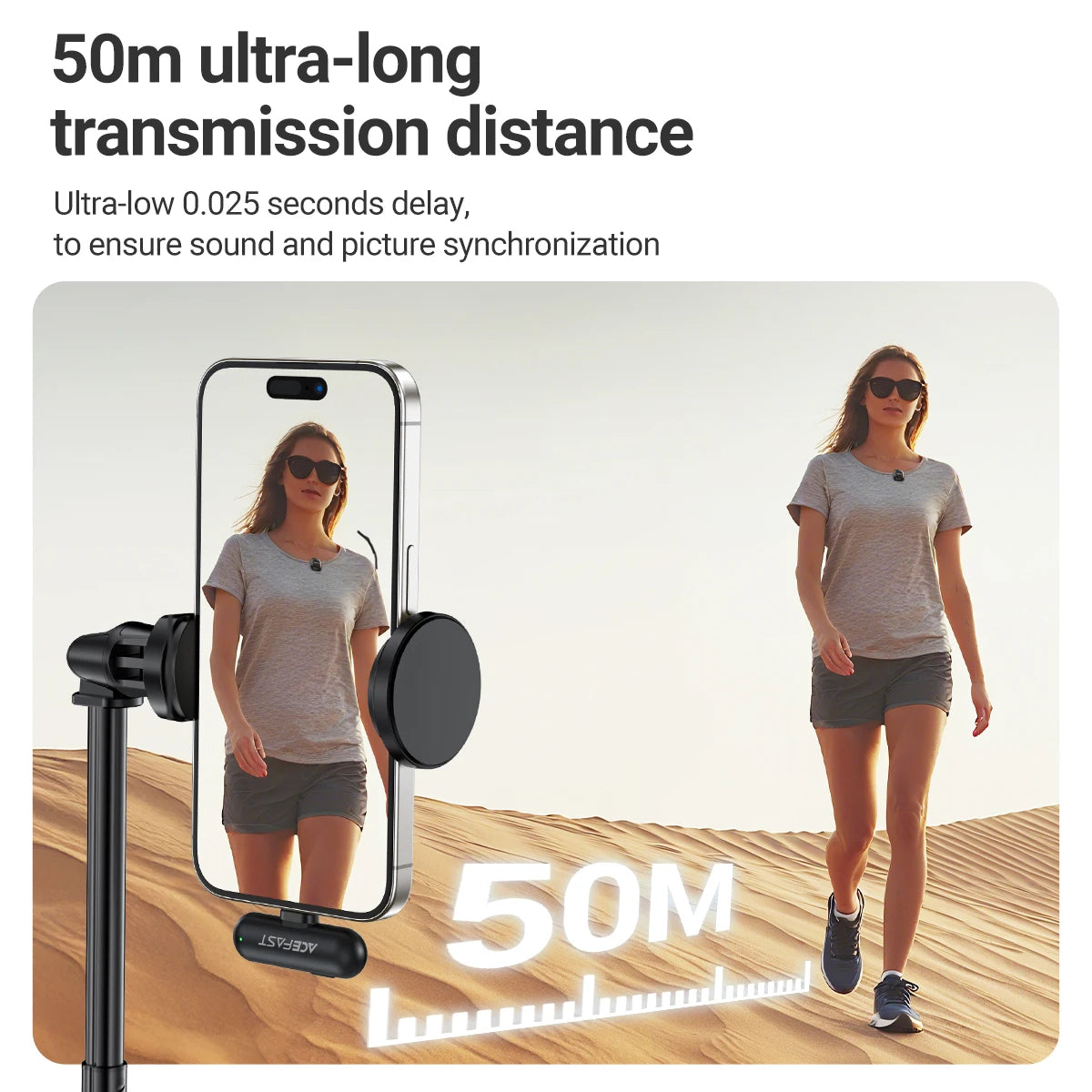 ACEFAST R1 Dual Wireless Lavalier Mic