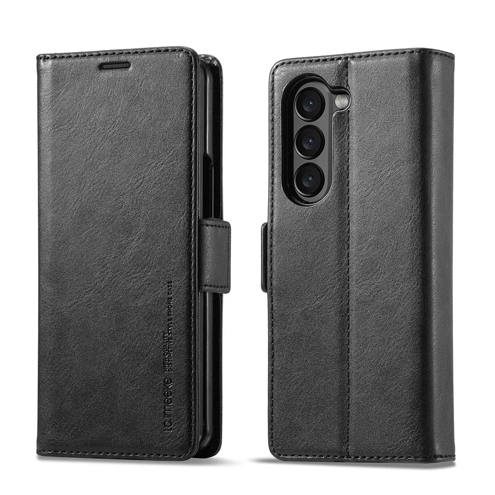 Samsung Galaxy Z Fold7 Protective Wallet Case with RFID Credit Card Shield