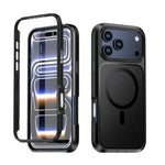 Transparent MagSafe Case with Shock-Absorbing Bumper Frame for iPhone 18 Series
