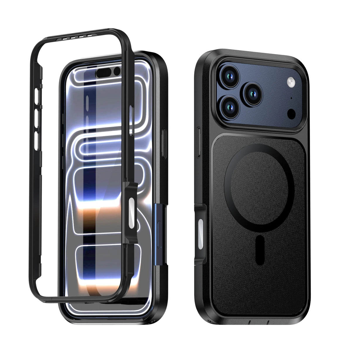 Transparent MagSafe Case with Shock-Absorbing Bumper Frame for iPhone 18 Series