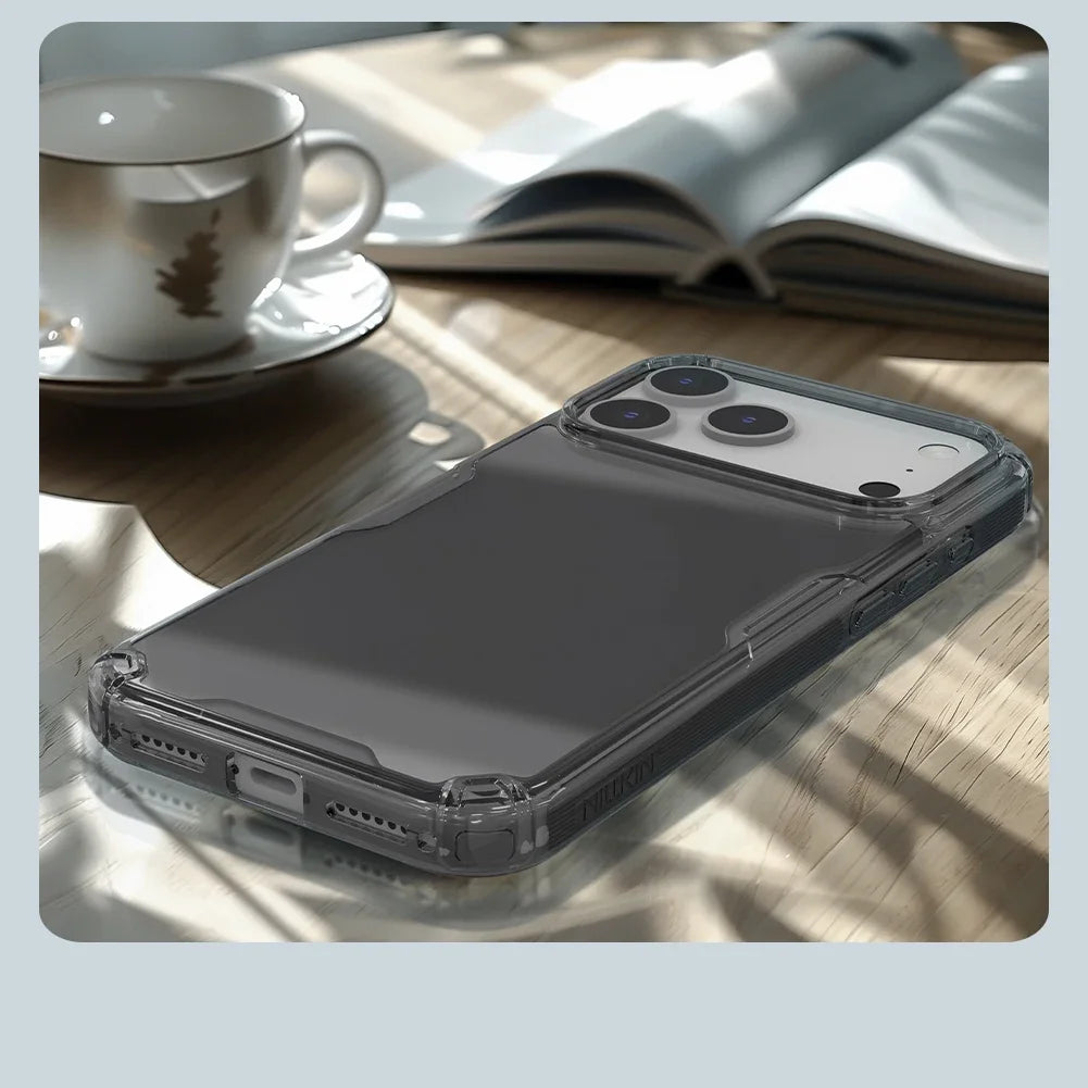 Clear Anti-Scratch PC+TPU 360° Protective Case for iPhone 17 Series
