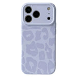 Frosted Leopard Print Silicone Case for iPhone 17 Series