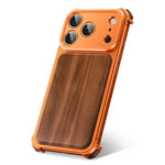 Natural Wood Style Half-Cover Case for iPhone 17 Pro & Pro Max