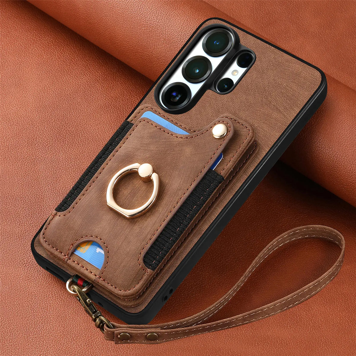 Samsung Galaxy S26 Series Leather Wallet Case with RFID Blocking