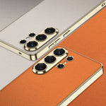 Luxury Electroplated Leather Case for Samsung Galaxy S26 Ultra