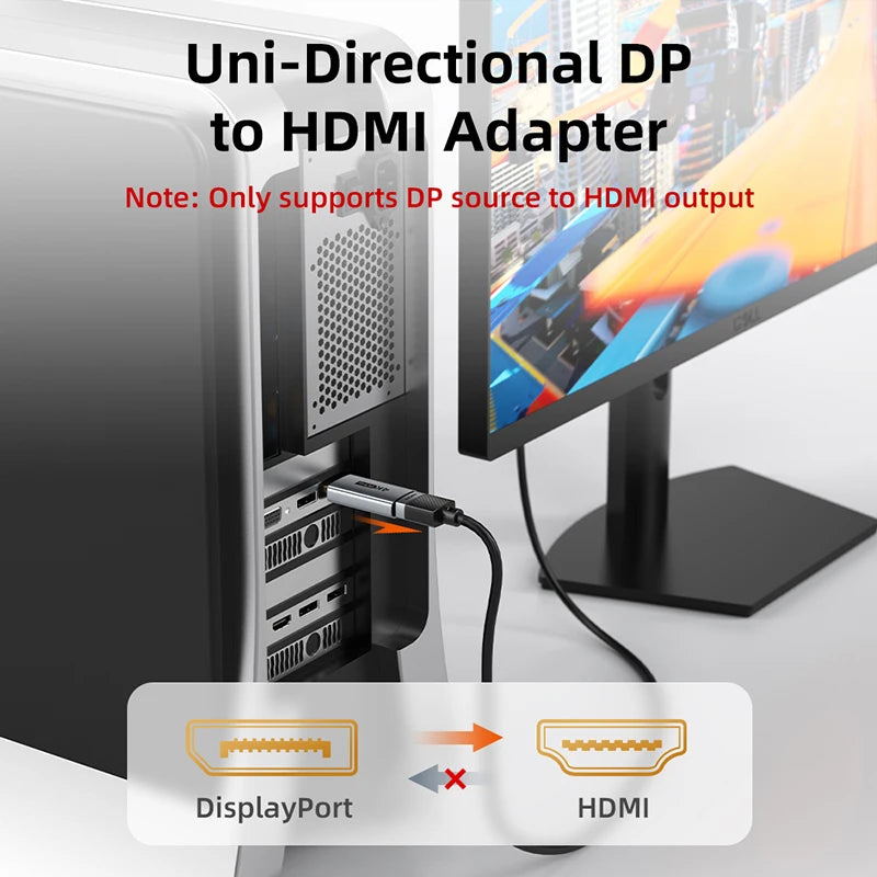 CABLETIME DisplayPort to HDMI 4K60Hz Adapter