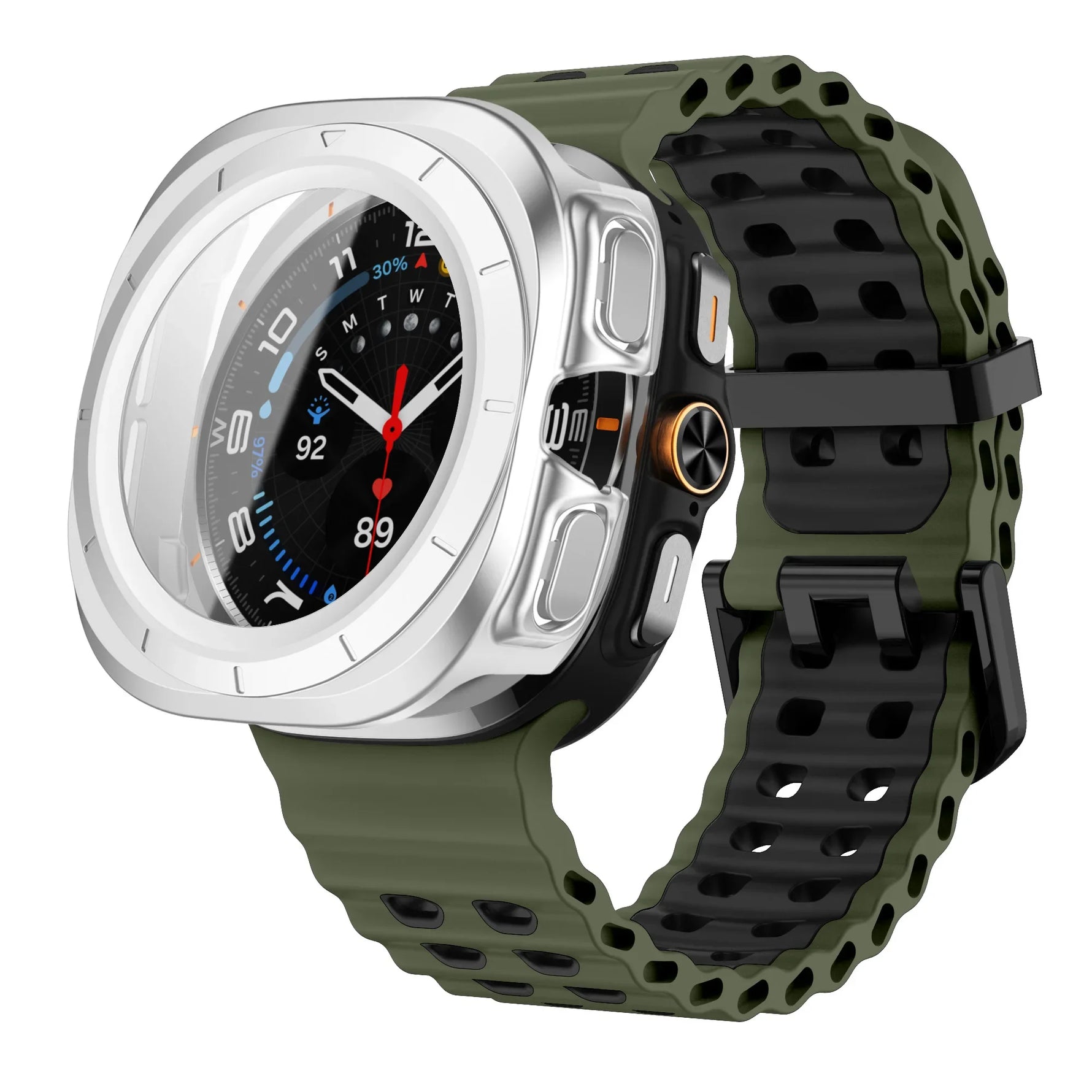 Silicone Strap & Protection Set for Samsung Galaxy Watch Ultra and Samsung Galaxy Watch Ultra (2025)