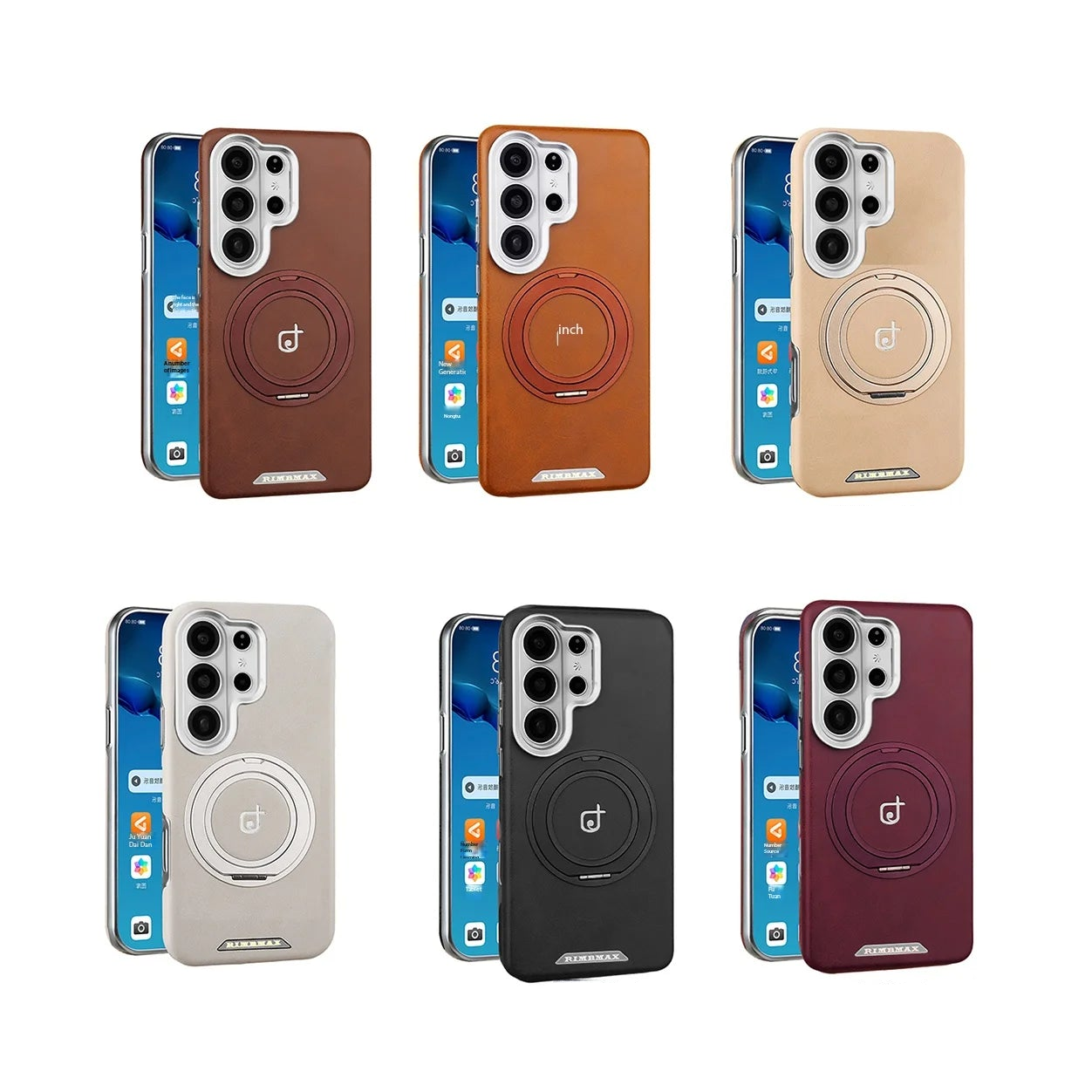 Luxury Business Magnetic Case with 360 Rotating Bracket for Samsung Galaxy S26 Series