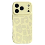 Frosted Leopard Print Silicone Case for iPhone 17 Series