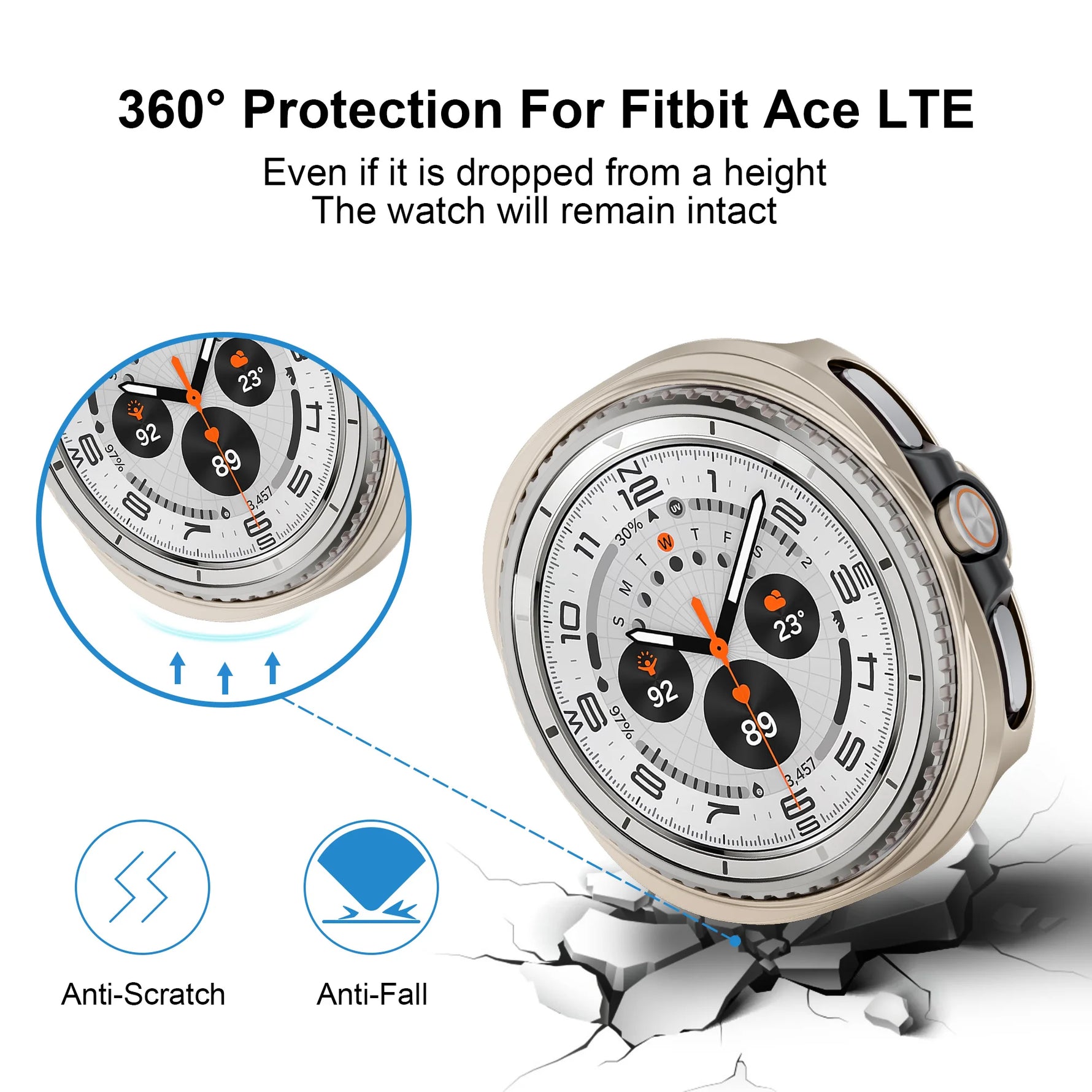 Lightweight PC Bumper Cover for Samsung Galaxy Watch 8 / Galaxy Watch 8 Classic