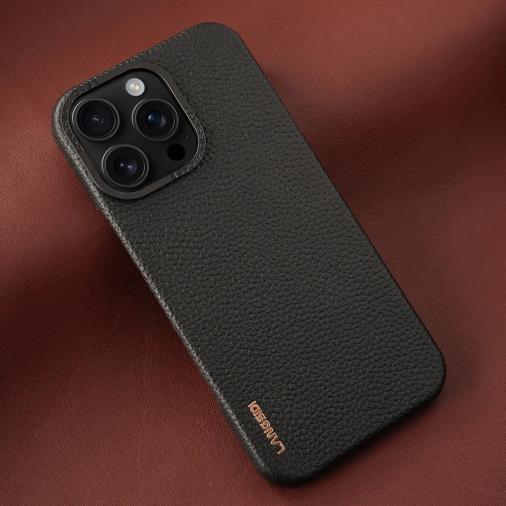 Genuine Leather MagSafe Case for iPhone 15 Pro / iPhone 15 Pro Max