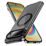 Google Pixel 10 Series Transparent Magnetic Case with Metal Buttons