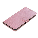 Glitter Magnetic Cards Slot Leather Wallet Case For iPhone 17 Series
