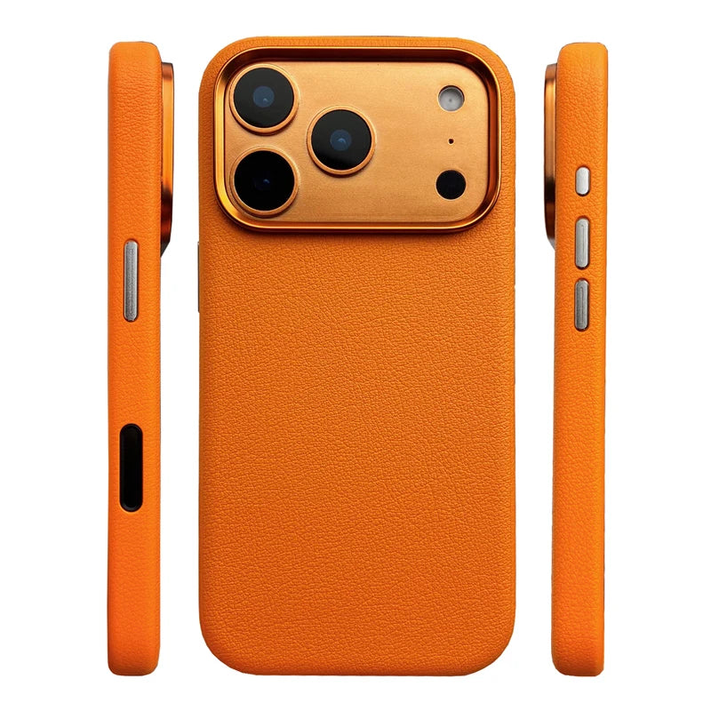 Solid Color MagSafe Protective Case with Alloy Lens Protection for iPhone 17 Series