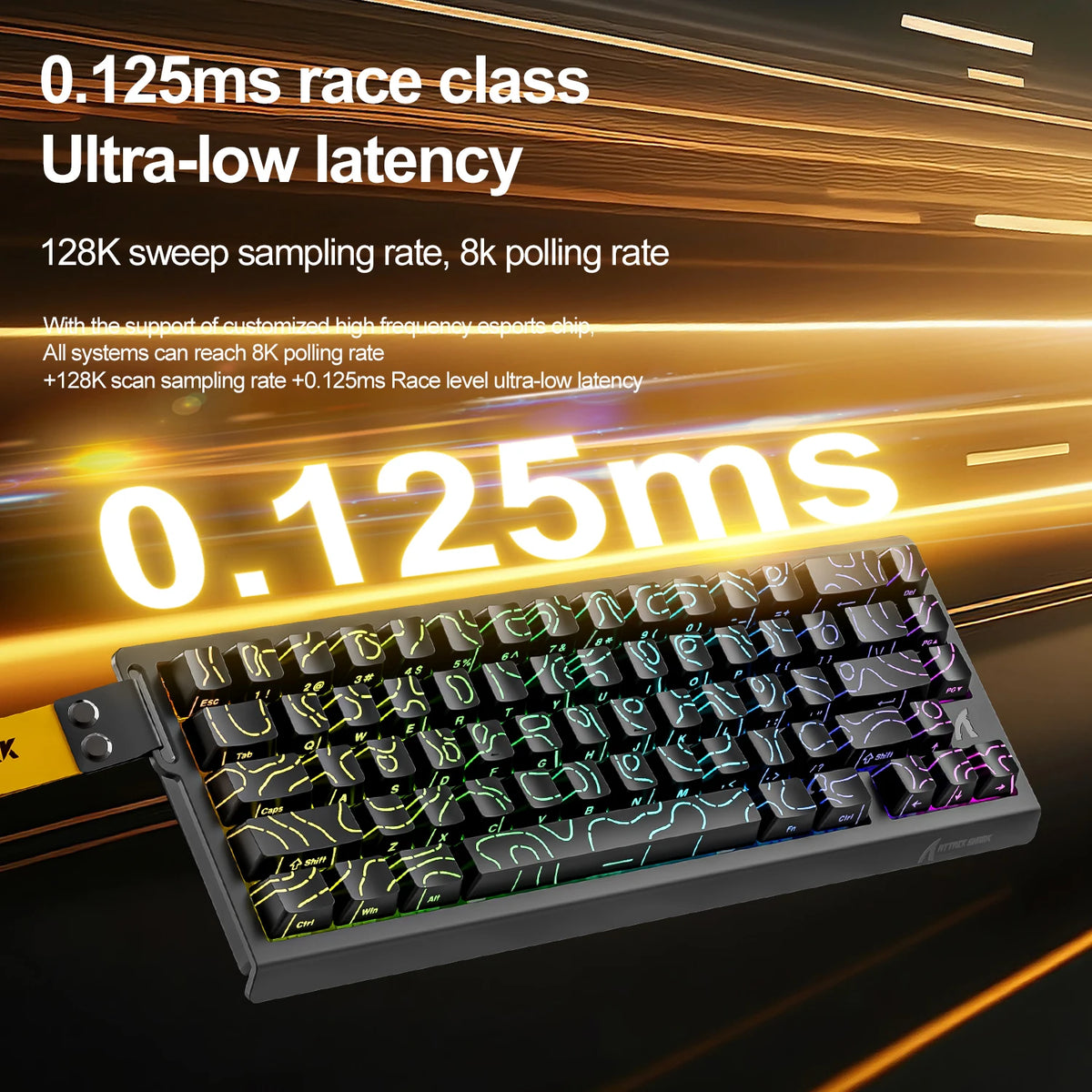 ATTACK SHARK X68HE Pro Gaming Magnetic Keyboard