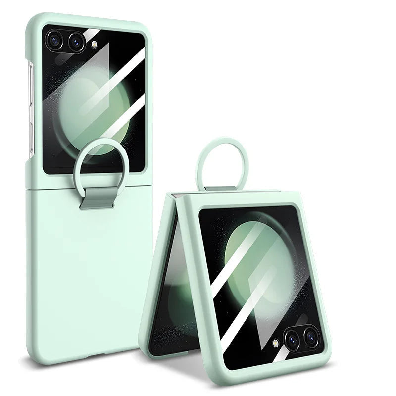 Samsung Galaxy Z Flip 7 Skin Feel Glass Phone Case
