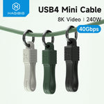 Hagibis 240W USB4 Type-C Keychain Cable