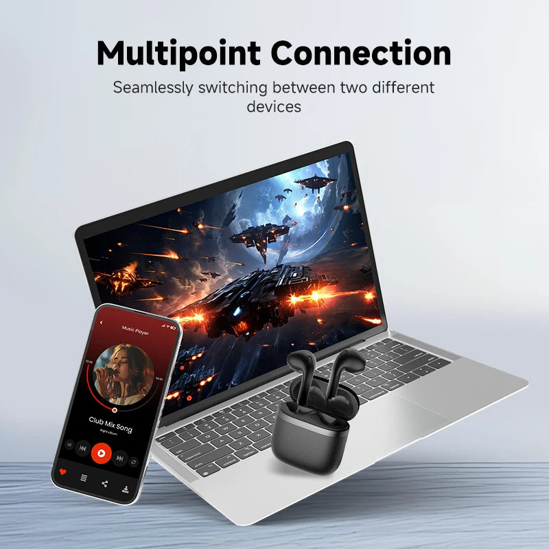 Edifier W200T Bluetooth 5.4 Semi-in-Ear Earbuds