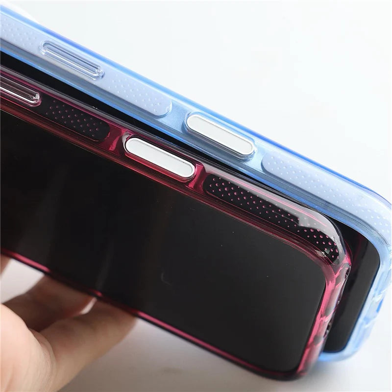 Transparent Airbag Corner Case with Raised Camera Protection Ring for iPhone 18 Series