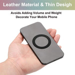 2PCS Universal PU Leather Adhesive Magnetic Plate