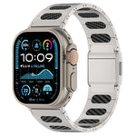 Metal and Silicone Hybrid Bracelet for Apple Watch