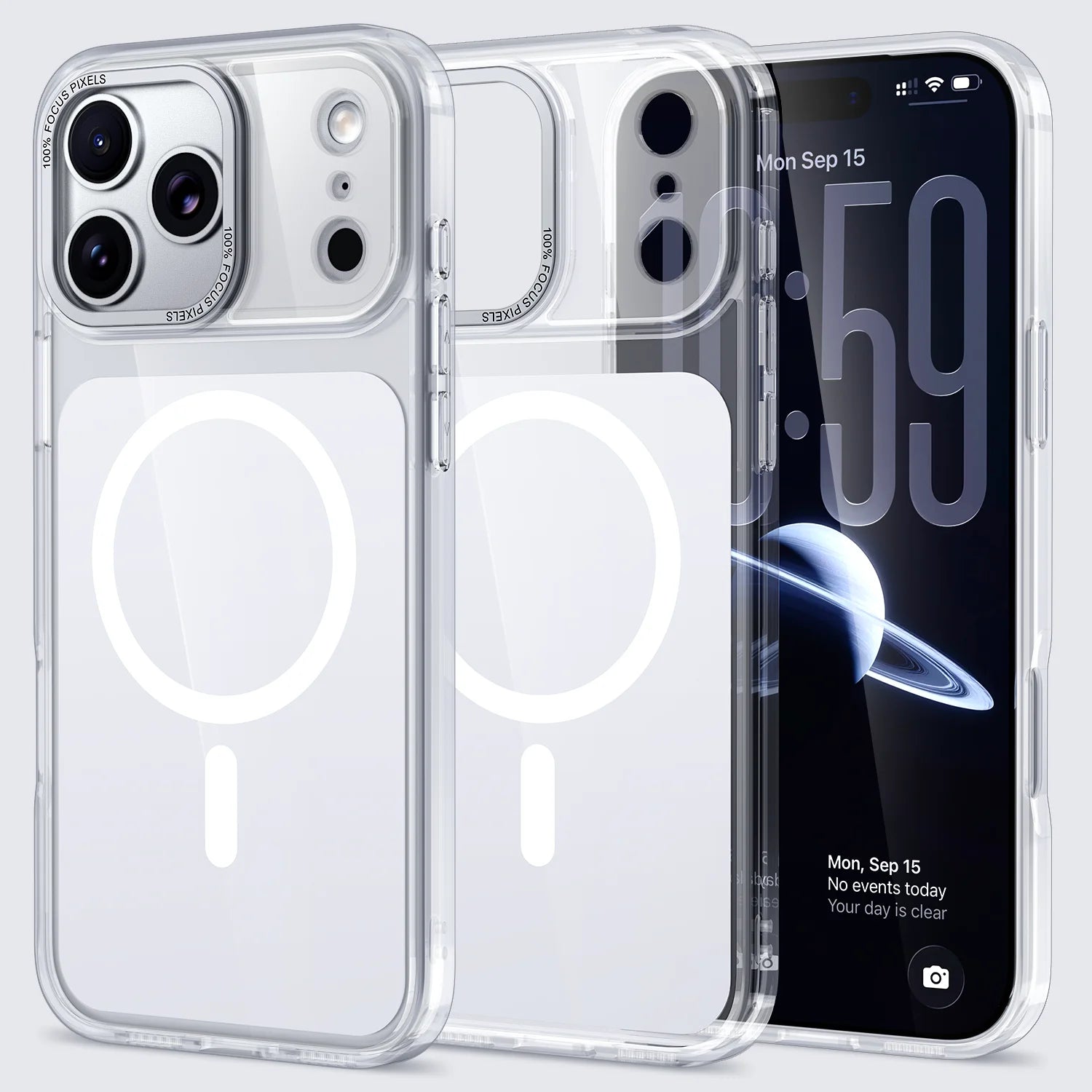 Luxury Transparent MagSafe Case for iPhone 17 Series