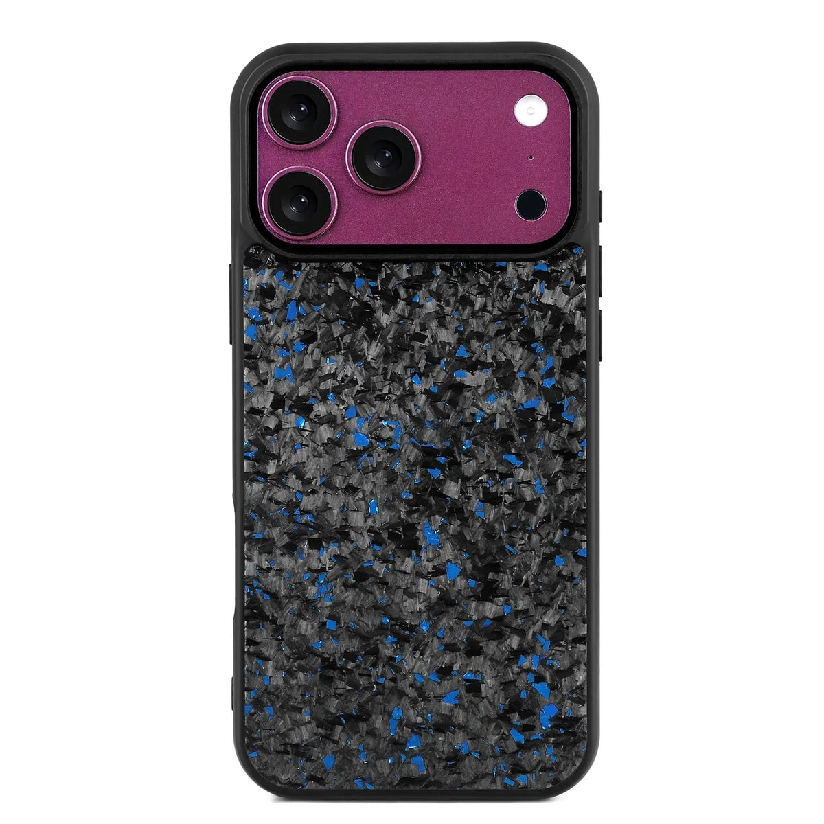 Matte Carbon Fiber MagSafe Case with Raised Camera Ring for iPhone 17 Series