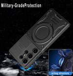 Samsung Galaxy S25 Series Protective Case with Magnetic Ring Holder