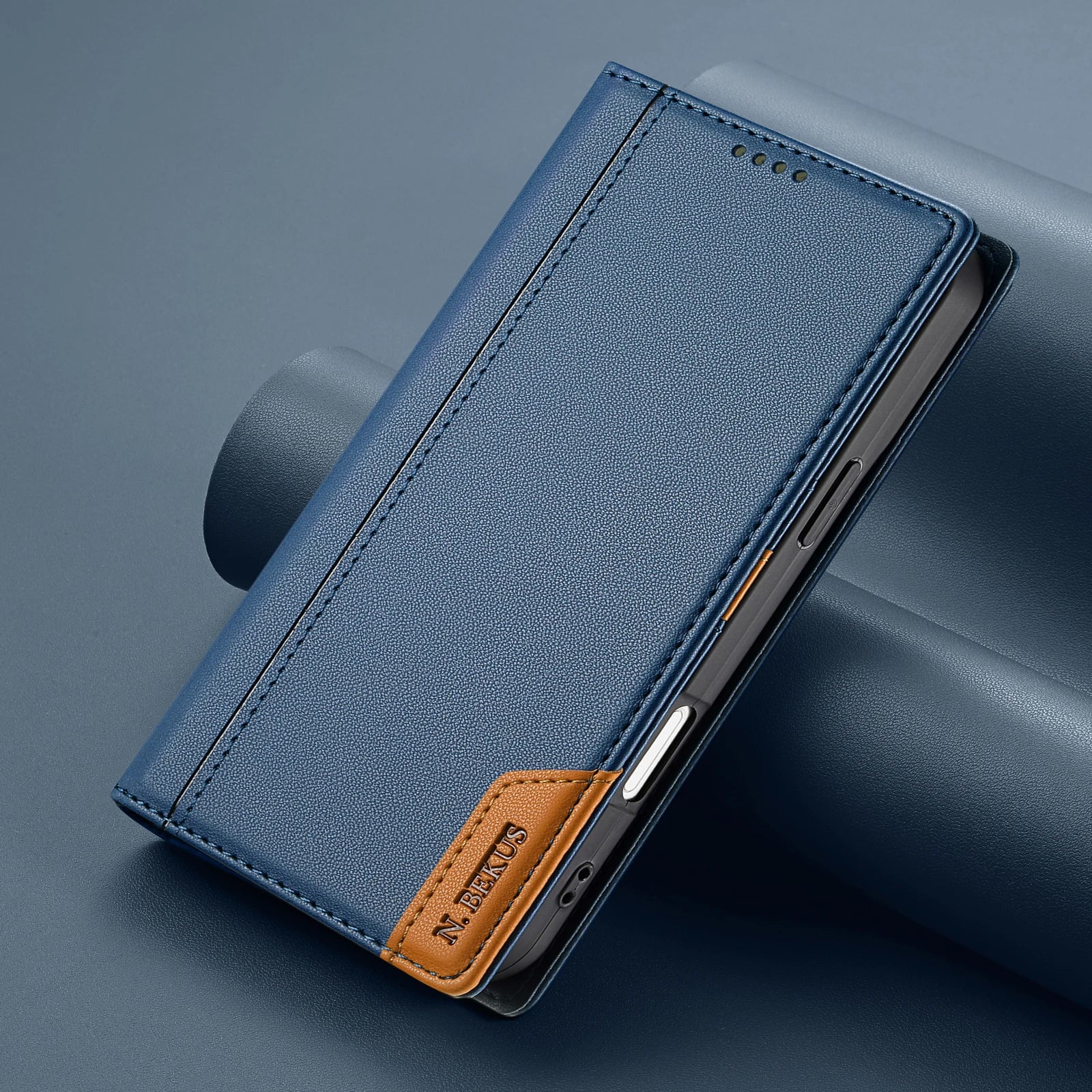 iPhone 17 Series Flip Wallet Leather Case with Card Slots & RFID Protection