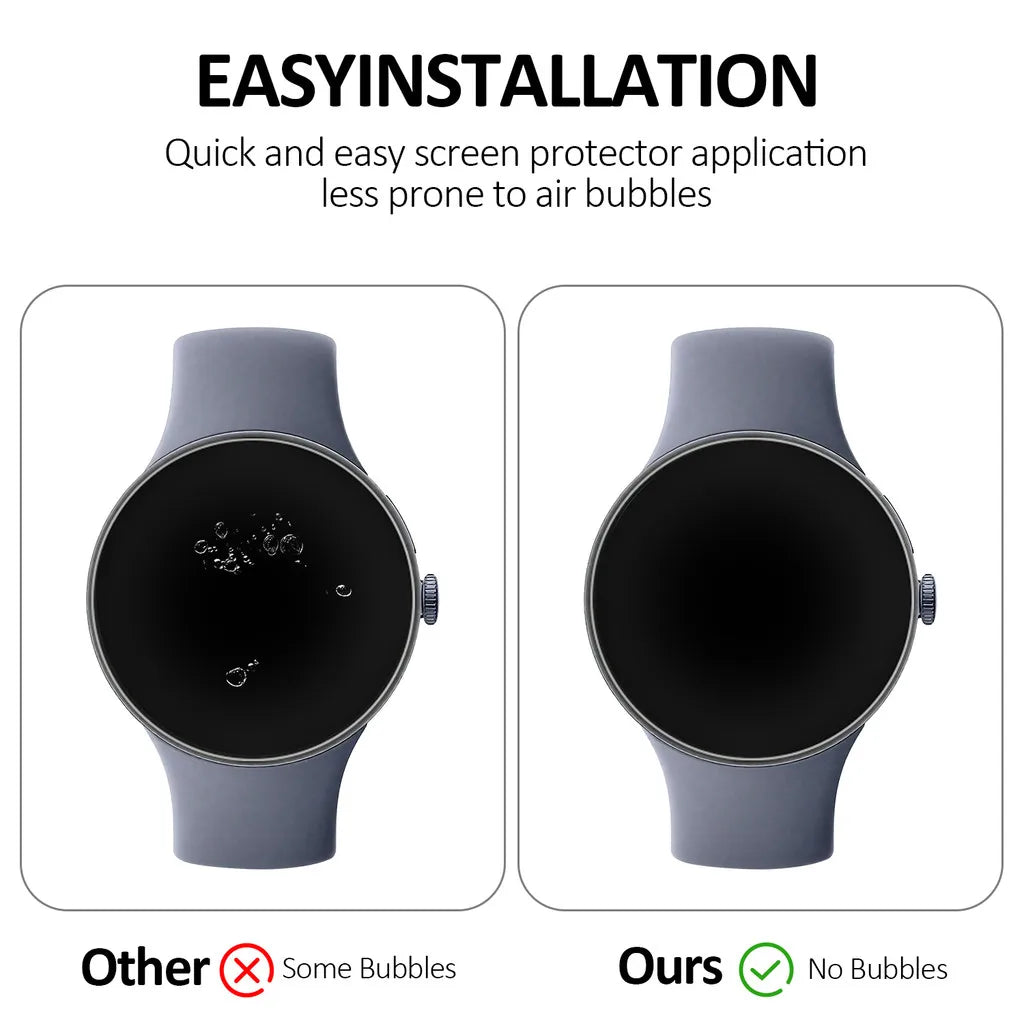 Google Pixel Watch 4 Hydrogel Film HD Scratch-Resistant Protector (3 Pack)