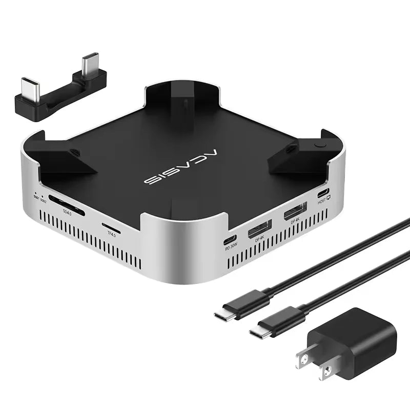 Acasis 10Gbps USB-C Dock for Mac Mini M4/M4 Pro with Dual NVMe Enclosures